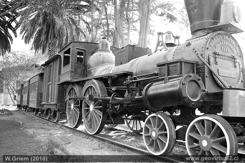 Locomotora La Copiapo Chile 1335N - Residencial Baquedano Primer tren a Vapor de Chile